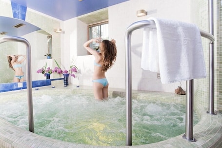 Sauna, hot tub, body treatments, body scrubs, facials