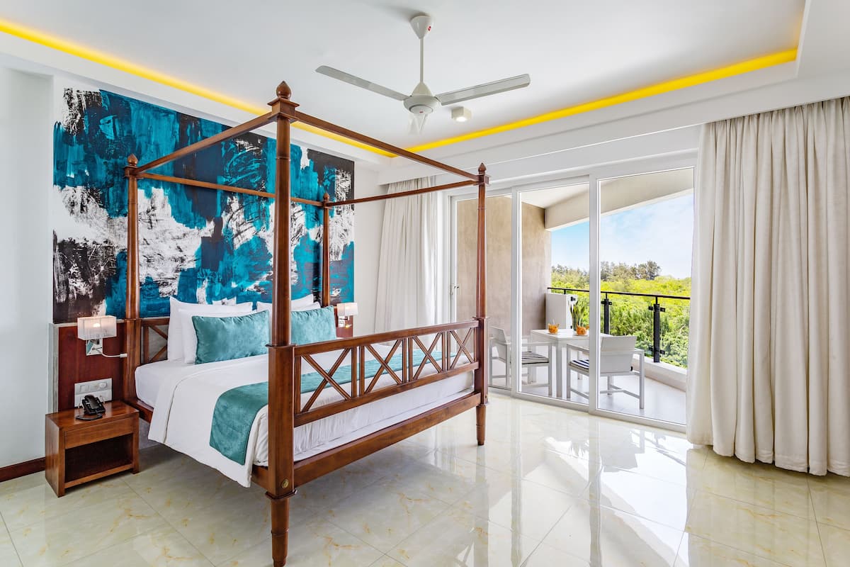 Studio | Bộ đồ giường cao cấp, minibar, két bảo mật tại phòng, bàn