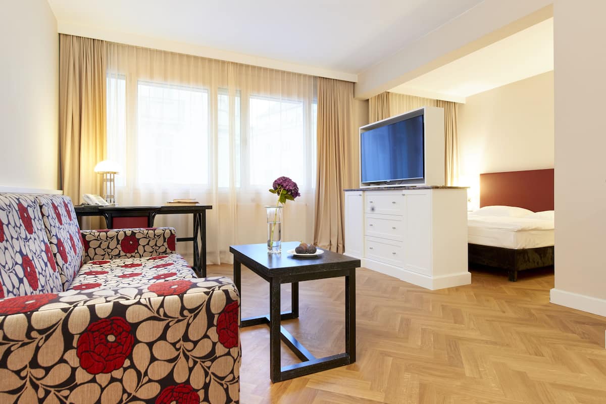 Deluxe Triple Room, 1 King Bed with Sofa bed, Kitchenette | View from room