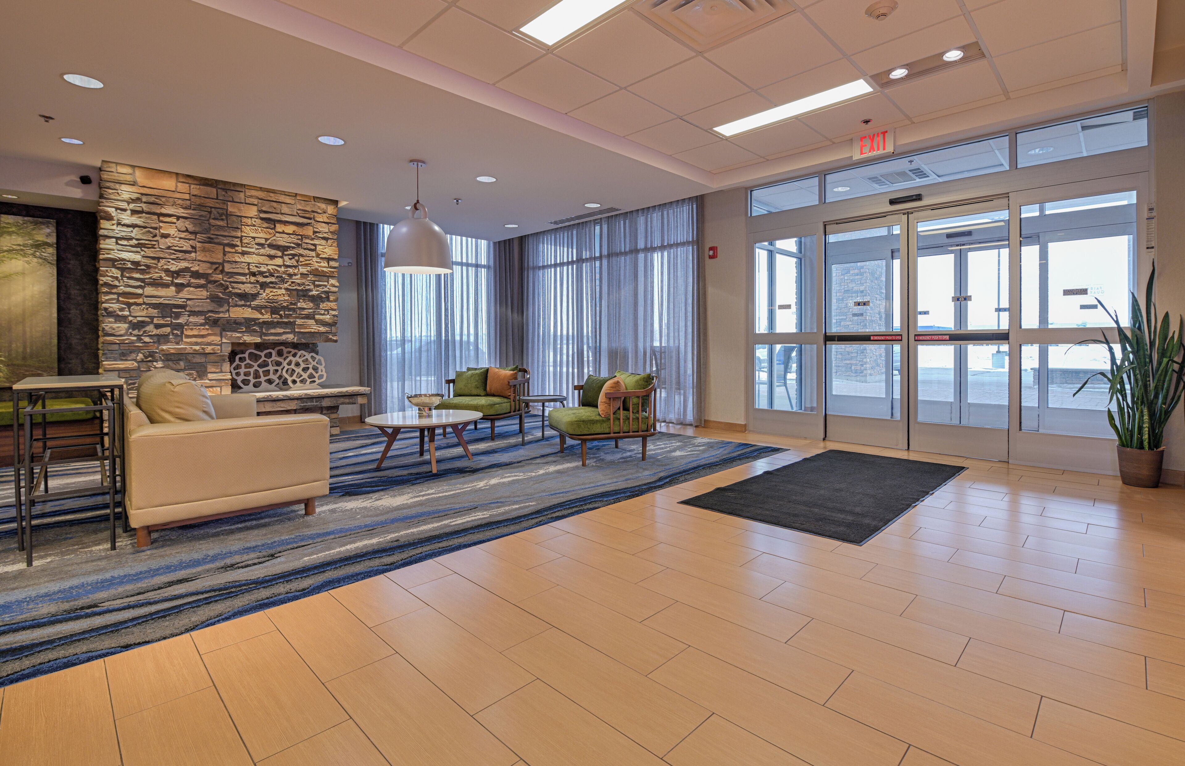 Interior entrance