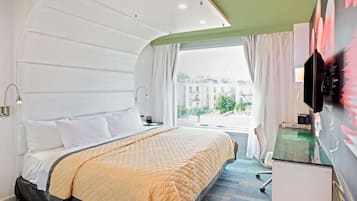 Chambre Premium, 1 trÚs grand lit, accessible aux personnes à mobilité réduite (Roll-In Shower)