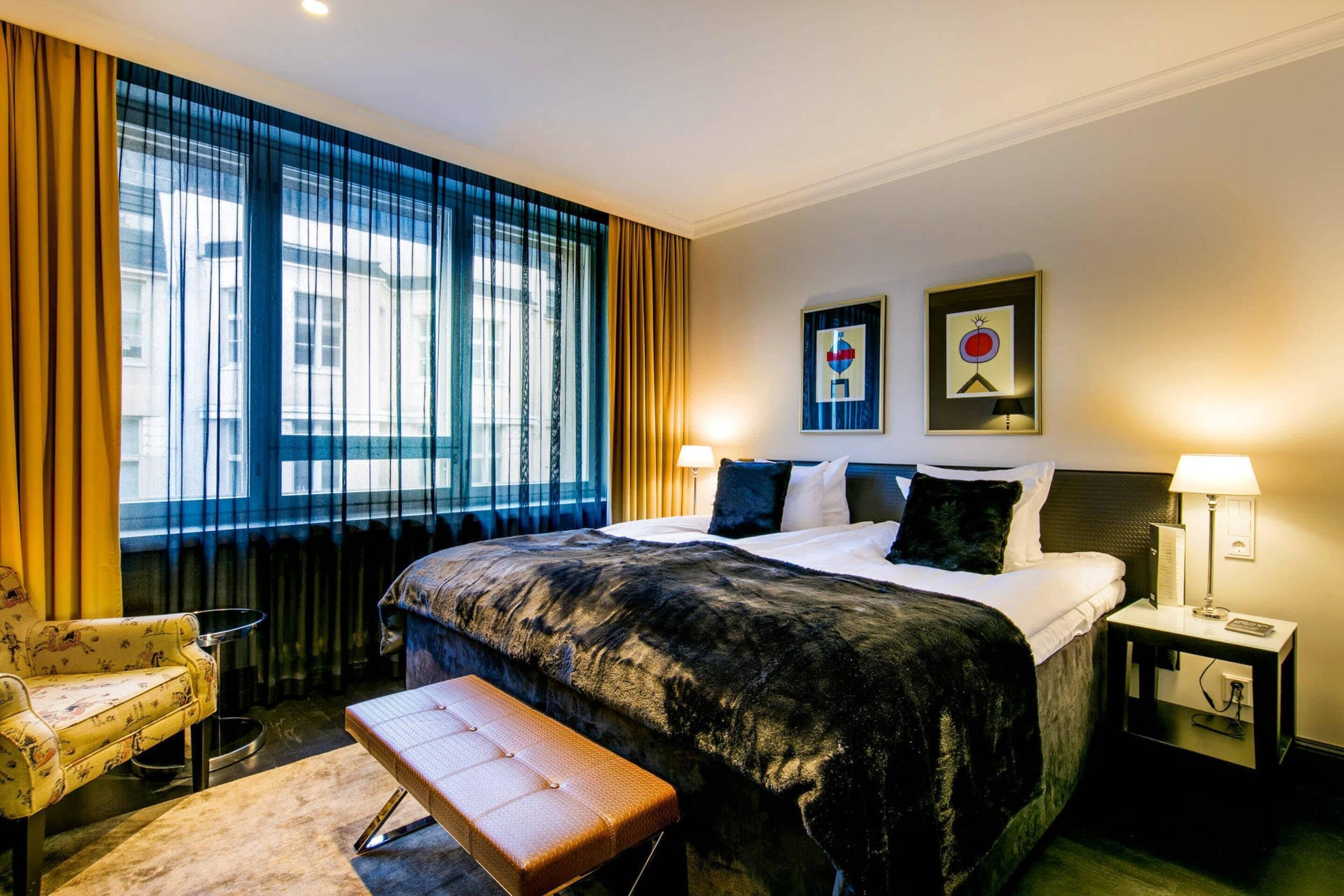 Quarto conforto, 1 cama King | Roupas de cama de algodão egípcio, roupas de cama premium