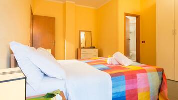 Iron/ironing board, free cots/infant beds, free WiFi, bed sheets