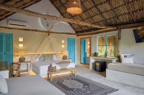 华丽平房, 多张床, 花园景观, 花园 | 高档床上用品、迷你吧、客房内保险箱、特色家居