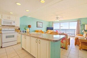 Deluxe Condo, 2 Bedrooms, 2 Bathrooms, Beach View (#2) | Private kitchen | Full-size fridge, microwave, stovetop, dishwasher