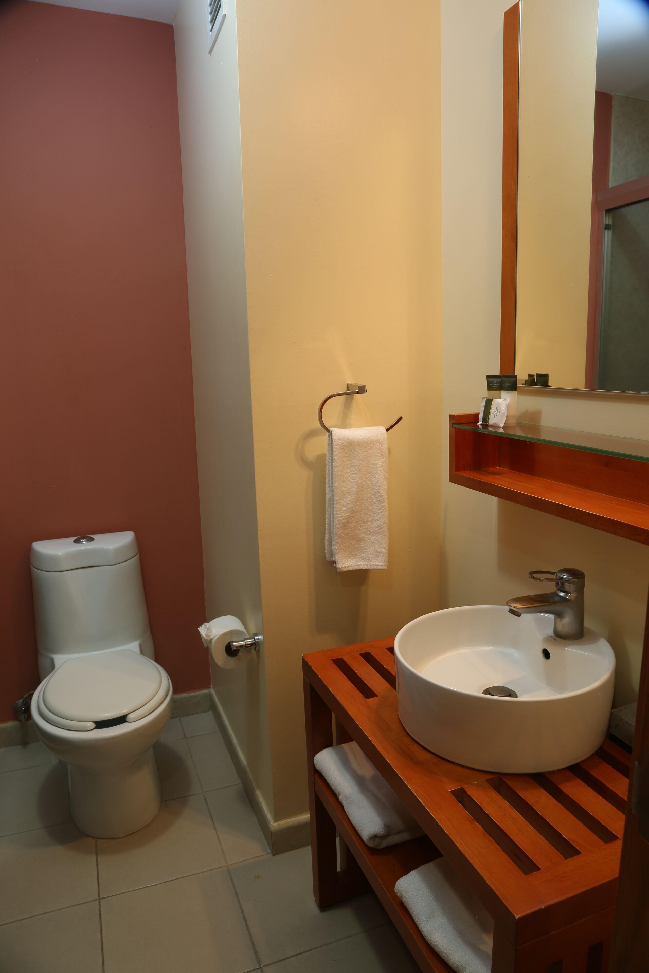 Bathroom | Shower, free toiletries, hair dryer, towels