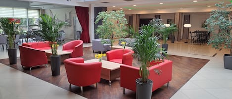 Sittområde i lobbyn