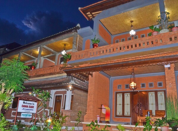 Front of property – evening/night