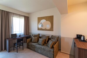 Suite superior, 1 habitación | 1 dormitorio, ropa de cama de alta calidad, caja fuerte