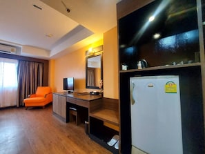 In-room safe, desk, blackout curtains, iron/ironing board