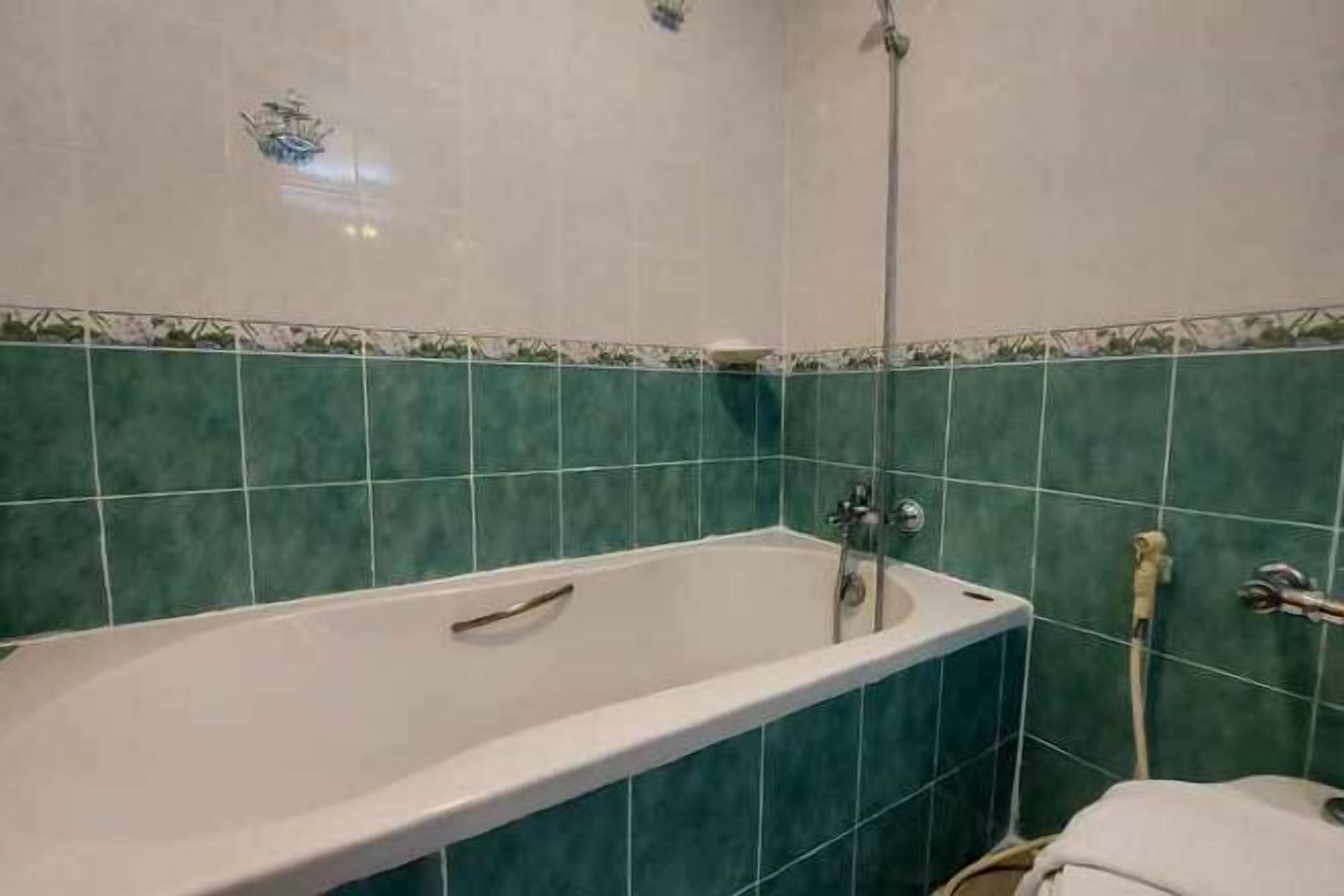Tina con regadera, amenidades de baño gratuitas, secadora de cabello 