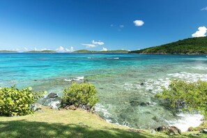 Luxury Suite Ocean View Lower 15B | Terrace/patio - Suite St. John at Gallows Point Resort (St. John)