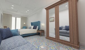 华丽客房, 1 张大床 | 埃及棉床单、羽绒被、特色装修、特色家居