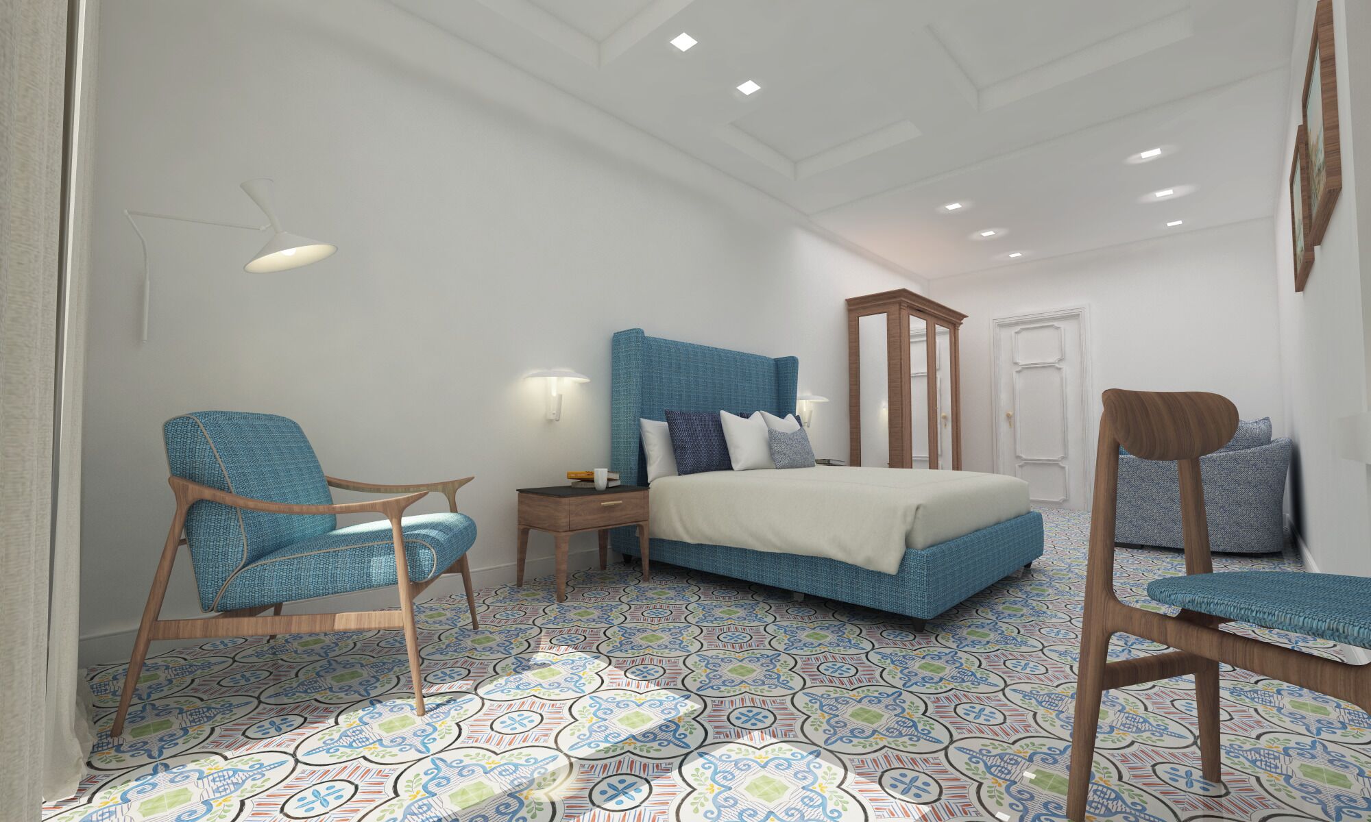 Draps en coton égyptien, couette en duvet d'oie