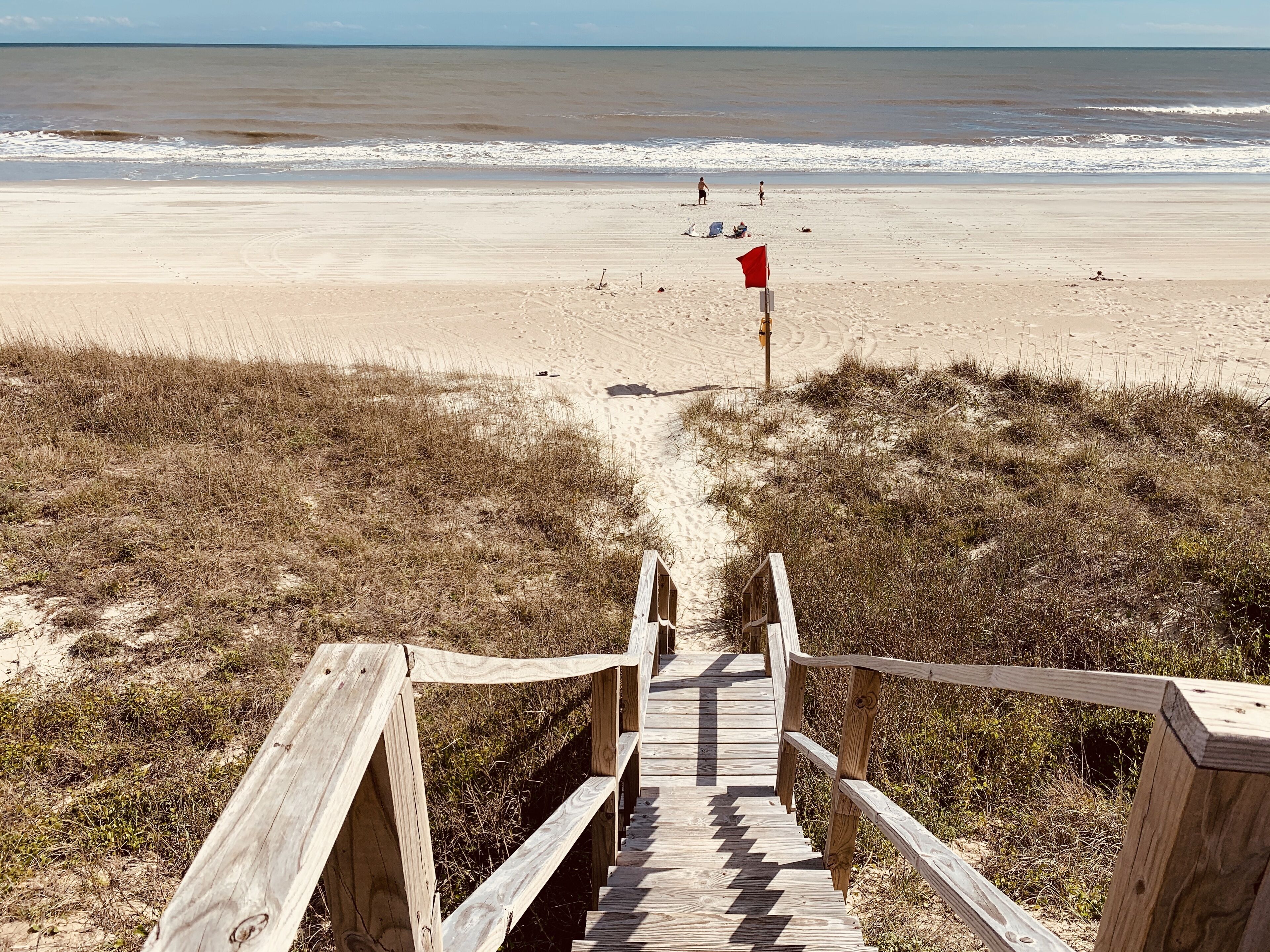 Beach nearby, beach umbrellas