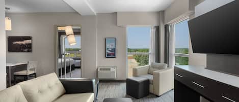 Premium bedding, down duvets, pillow-top beds, in-room safe