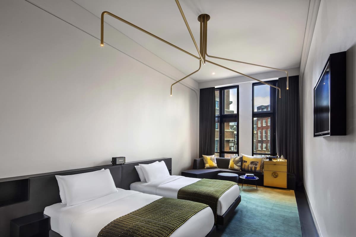 Chambre Supérieure, 2 lits une place, vue ville