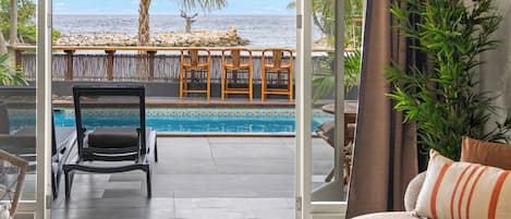 Two-Bedroom Oceanfront Apartment | 1 bedroom, individually decorated, individually furnished