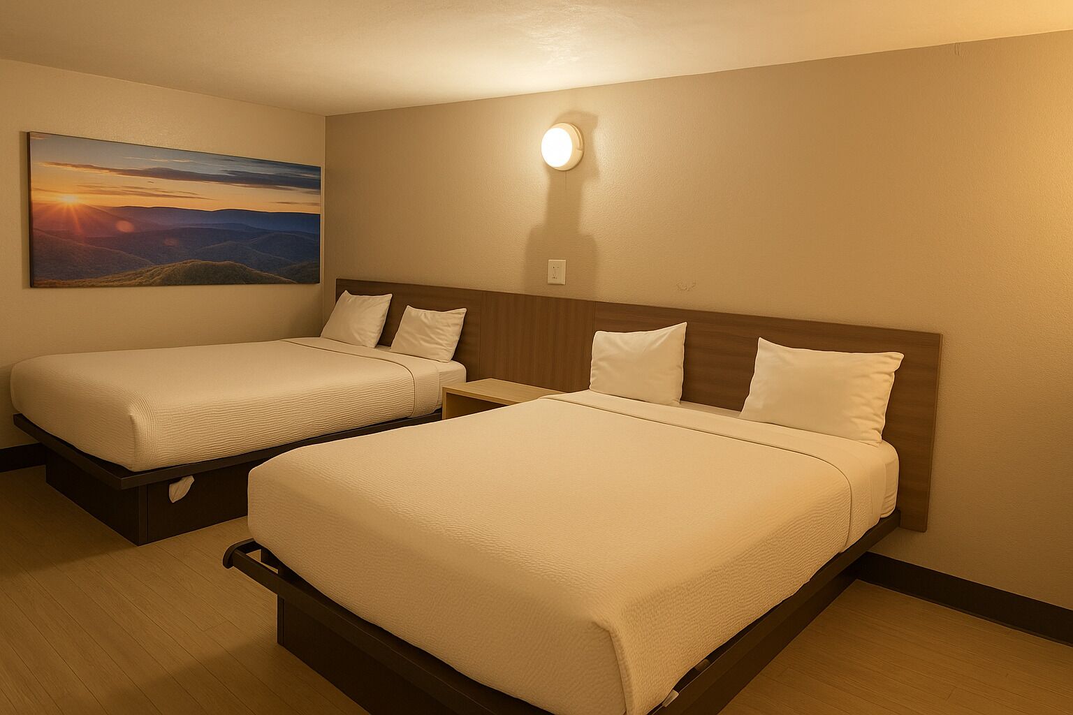 Pillow-top beds, iron/ironing board, free WiFi, bed sheets