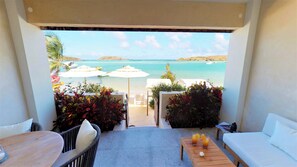 Living area - Hotel Les Ondines Sur La Plage (St. Barthelemy)