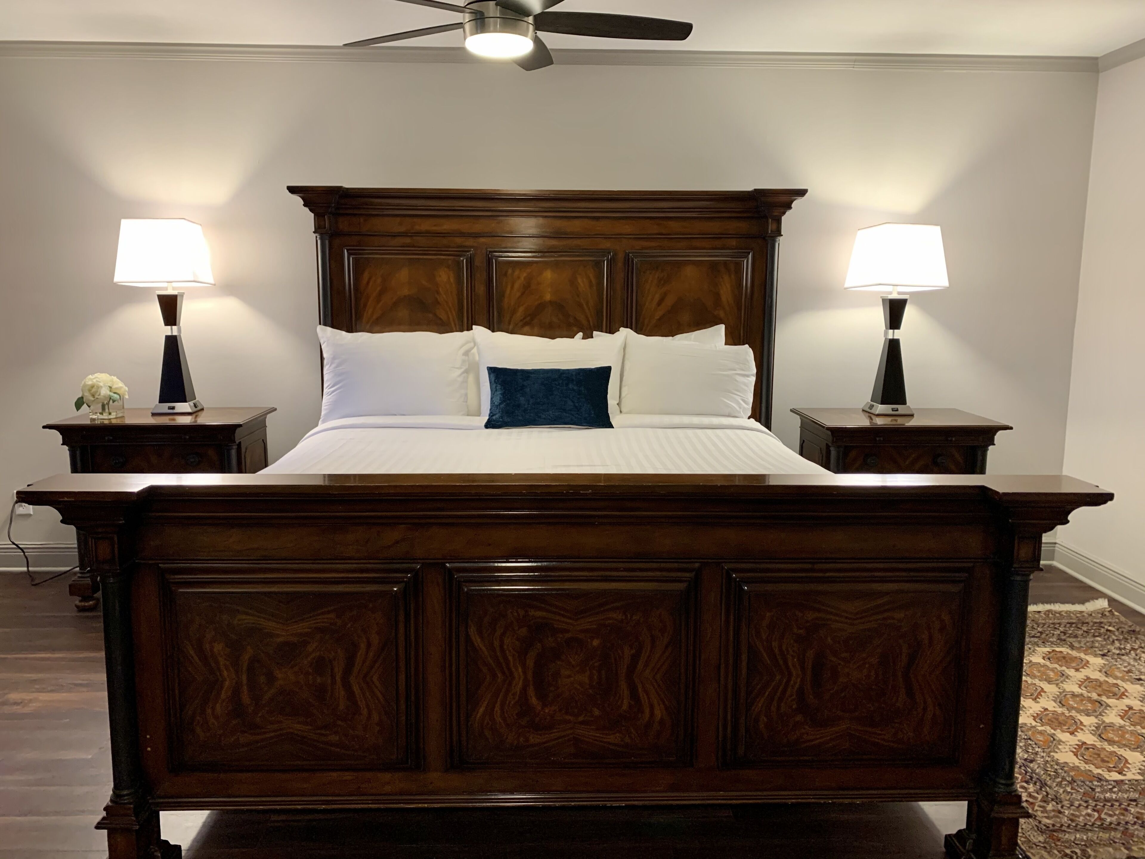 premium bedding, blackout curtains, iron/ironing board, free wifi