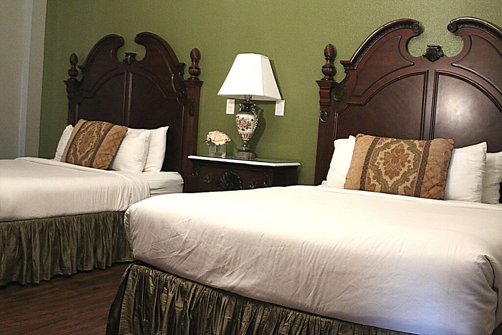 room 15 charles leonard lebaron (2 queen beds) | premium bedding, blackout curtains, iron/ironing board, free wifi