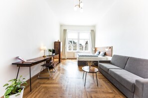 Standard Double Room, 1 Bedroom, Private Bathroom, City View | Room amenity - Hotel and Apartments Jacob (Brno)