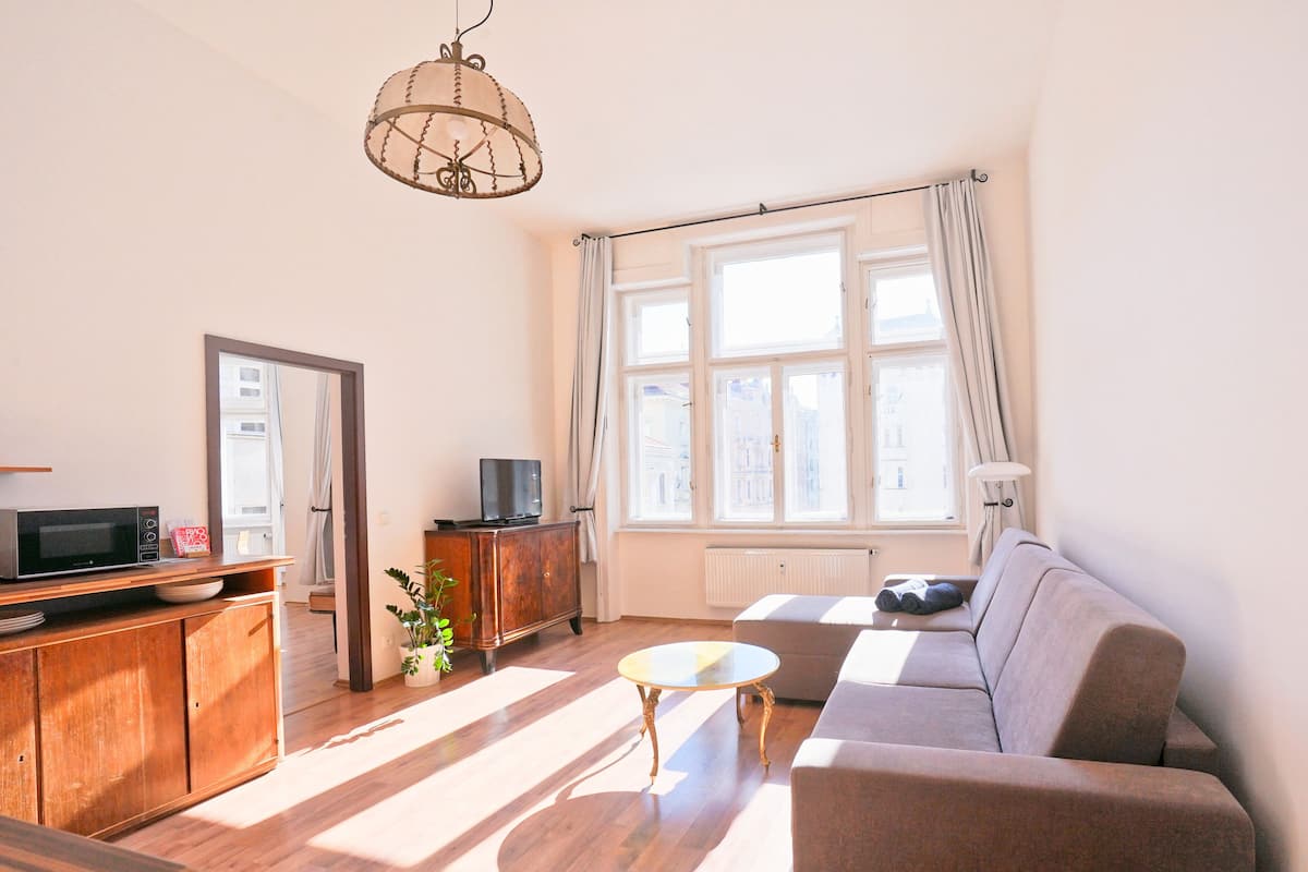 Leilighet – classic, 1 soverom, byutsikt | Oppholdsområde