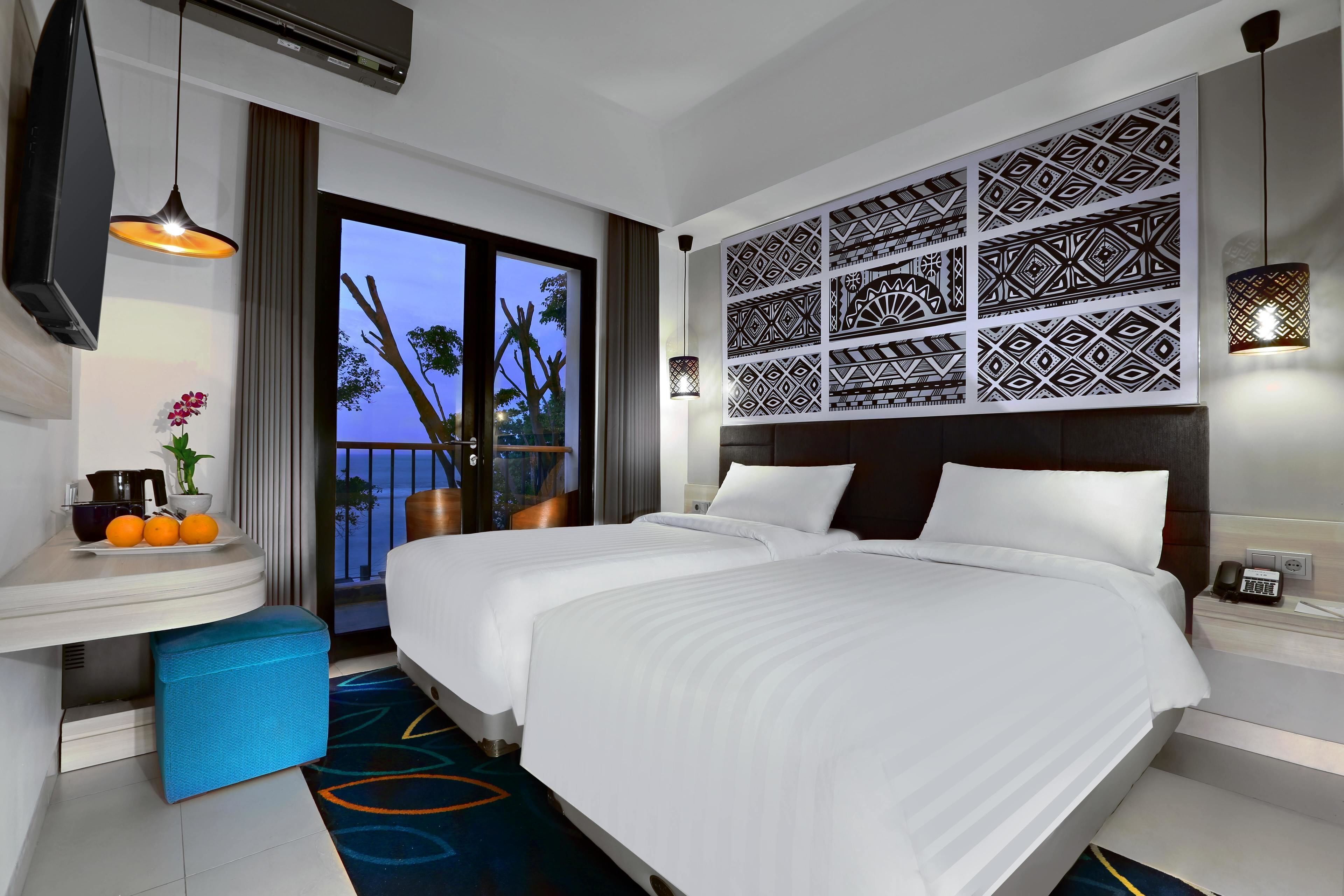 Ropa de cama de alta calidad y minibar 