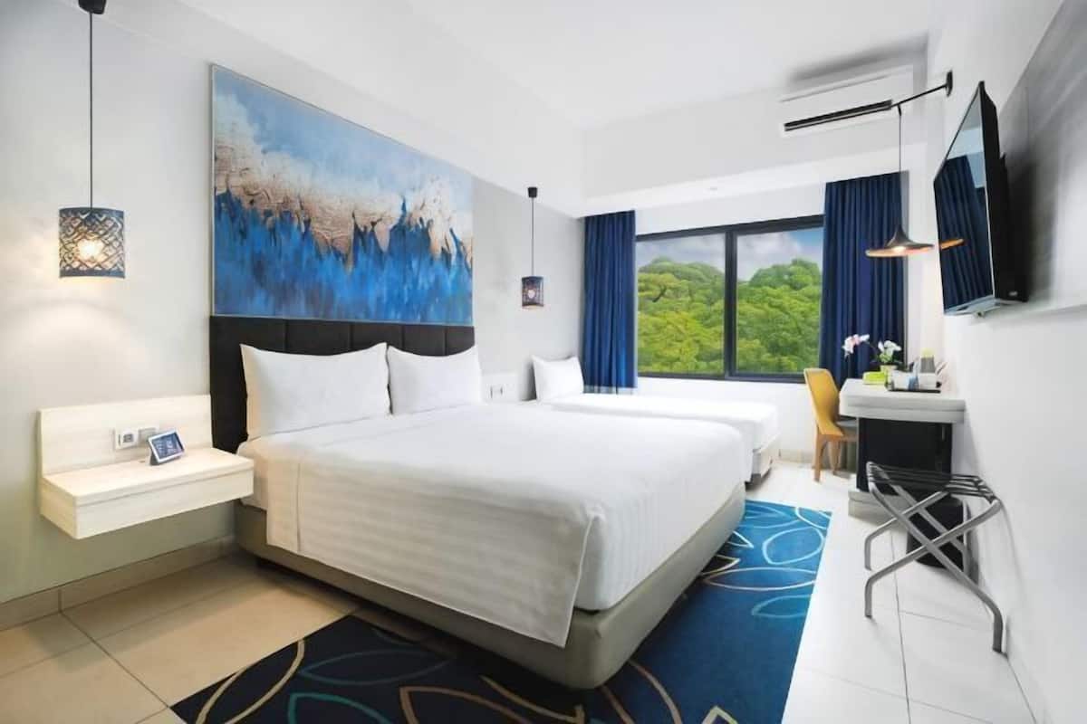 Ropa de cama de alta calidad y minibar