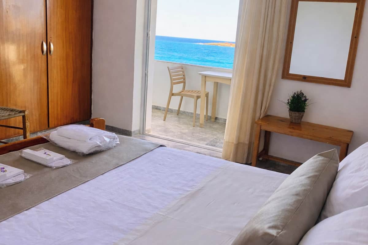 雙人房, 海景 | 高級寢具、客房內保險箱、免費無線上網、床單