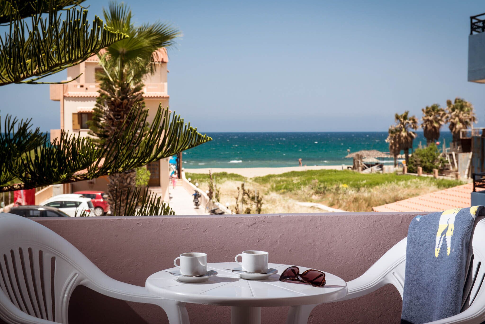 Studio | Uitzicht vanaf balkon