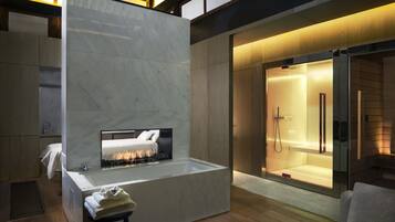 Sauna, steam room