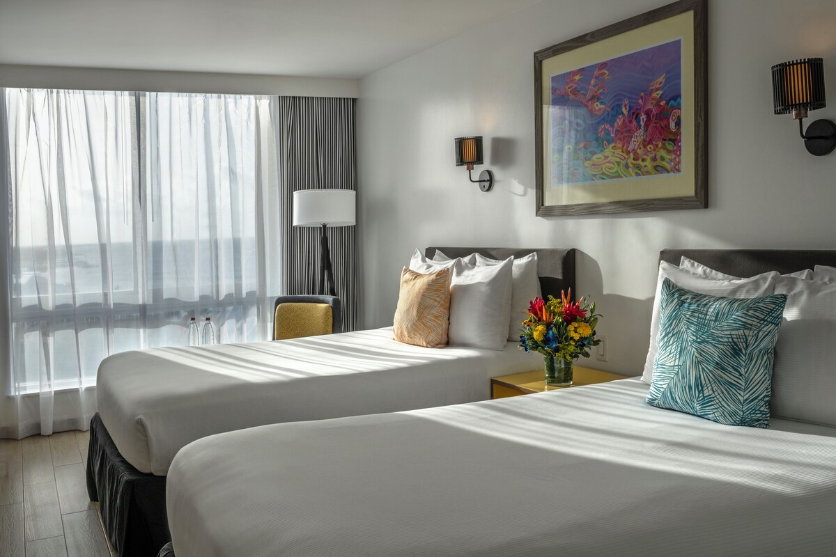 Water View - Double Double Adults Only | In-room safe, desk, blackout drapes, iron/ironing board