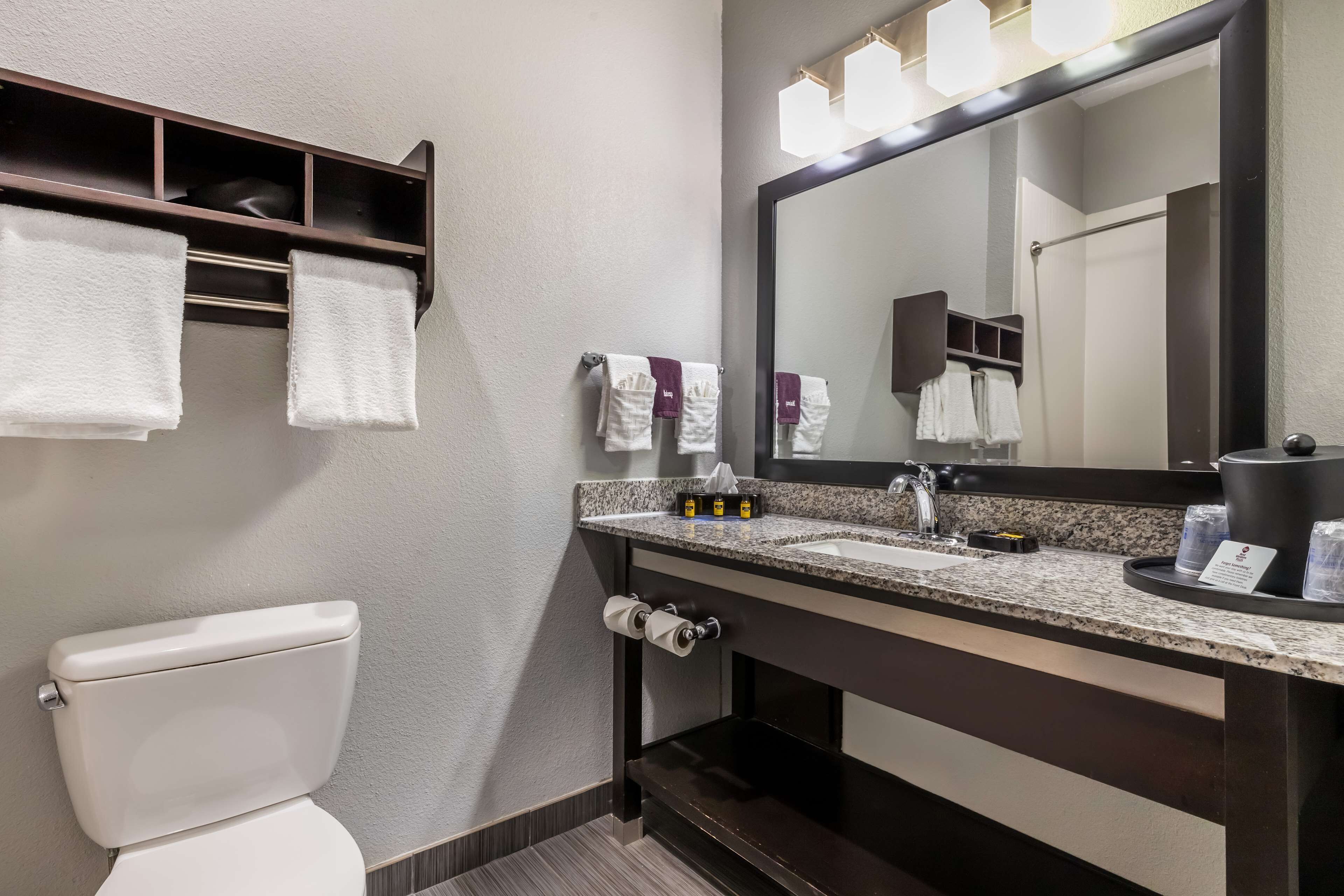 free toiletries, hair dryer, towels, soap