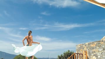 Vista a la playa o el mar