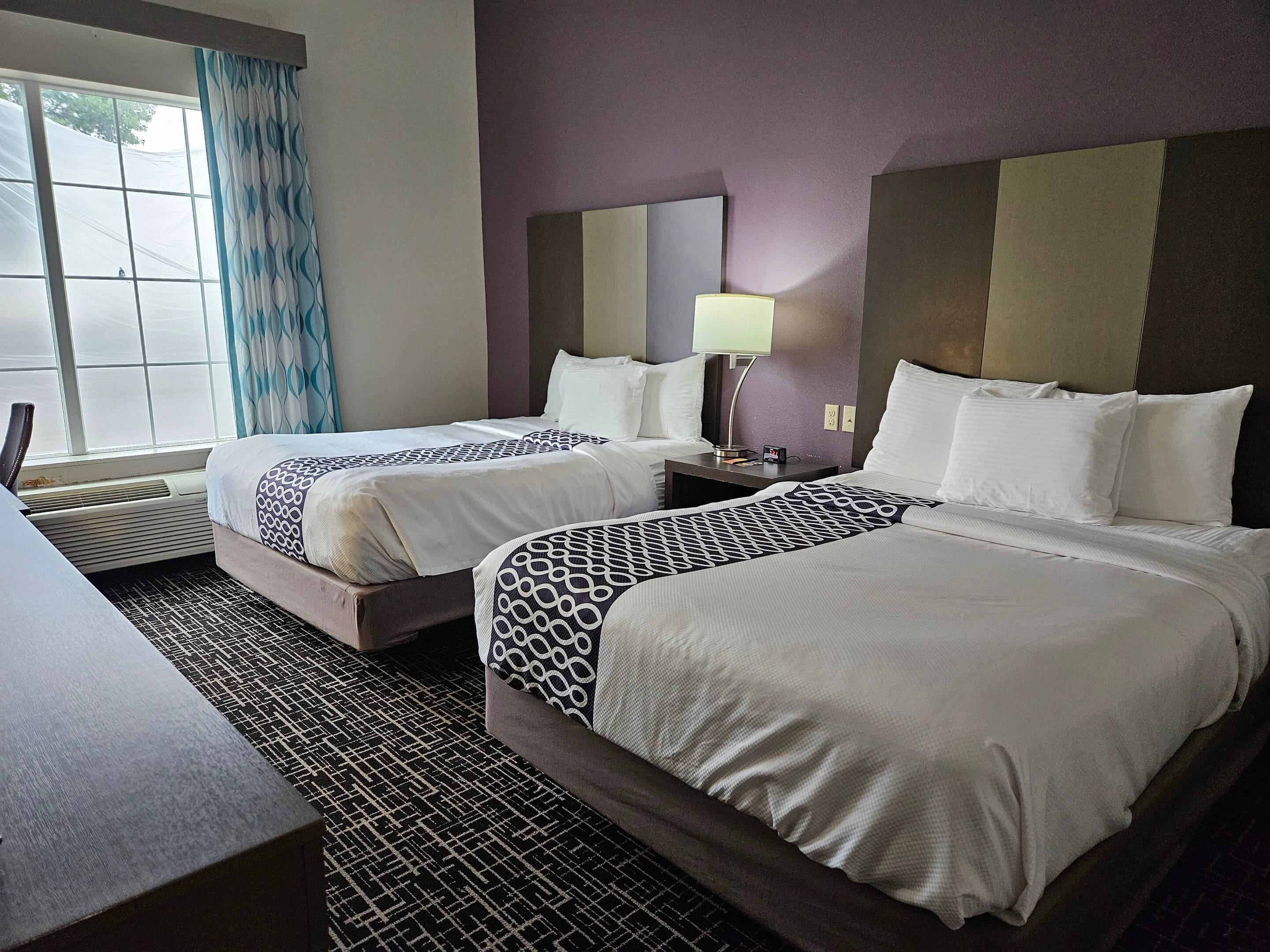 premium bedding, pillow-top beds, desk, iron/ironing board