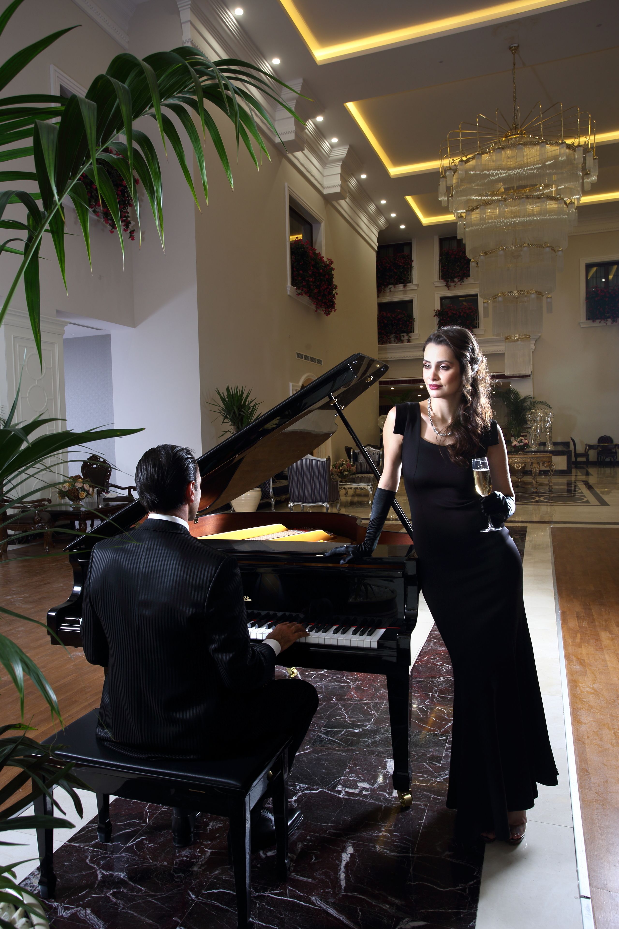 Coin salon dans le hall