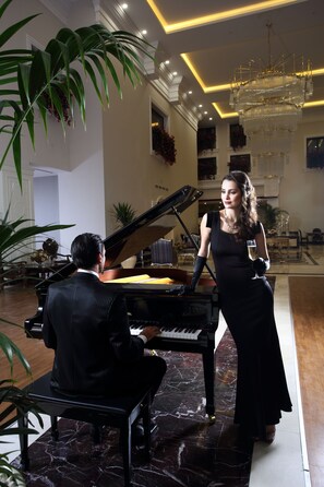 Sitteområde i lobbyen