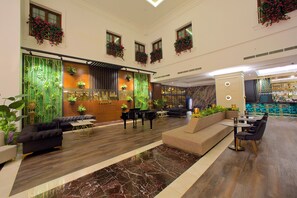 Sittområde i lobbyn