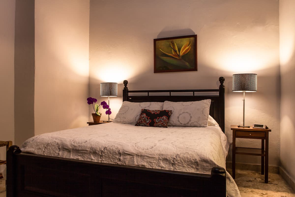 Room, 1 Queen Bed (La Garita) | Hypoallergeen beddengoed, een kluis op de kamer, individueel gedecoreerd
