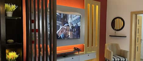 Executive-Apartment, 1 Schlafzimmer, Nichtraucher, Küche | Wohnzimmer