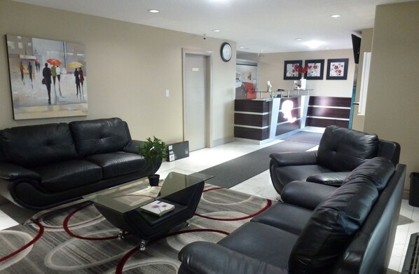 Sala de estar en el lobby