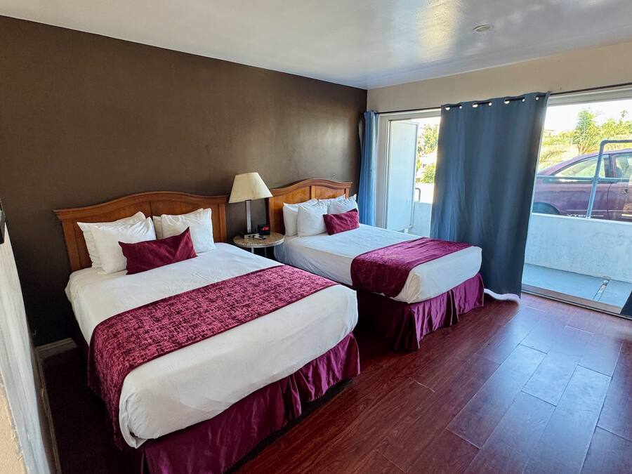 Desk, free WiFi, bed sheets