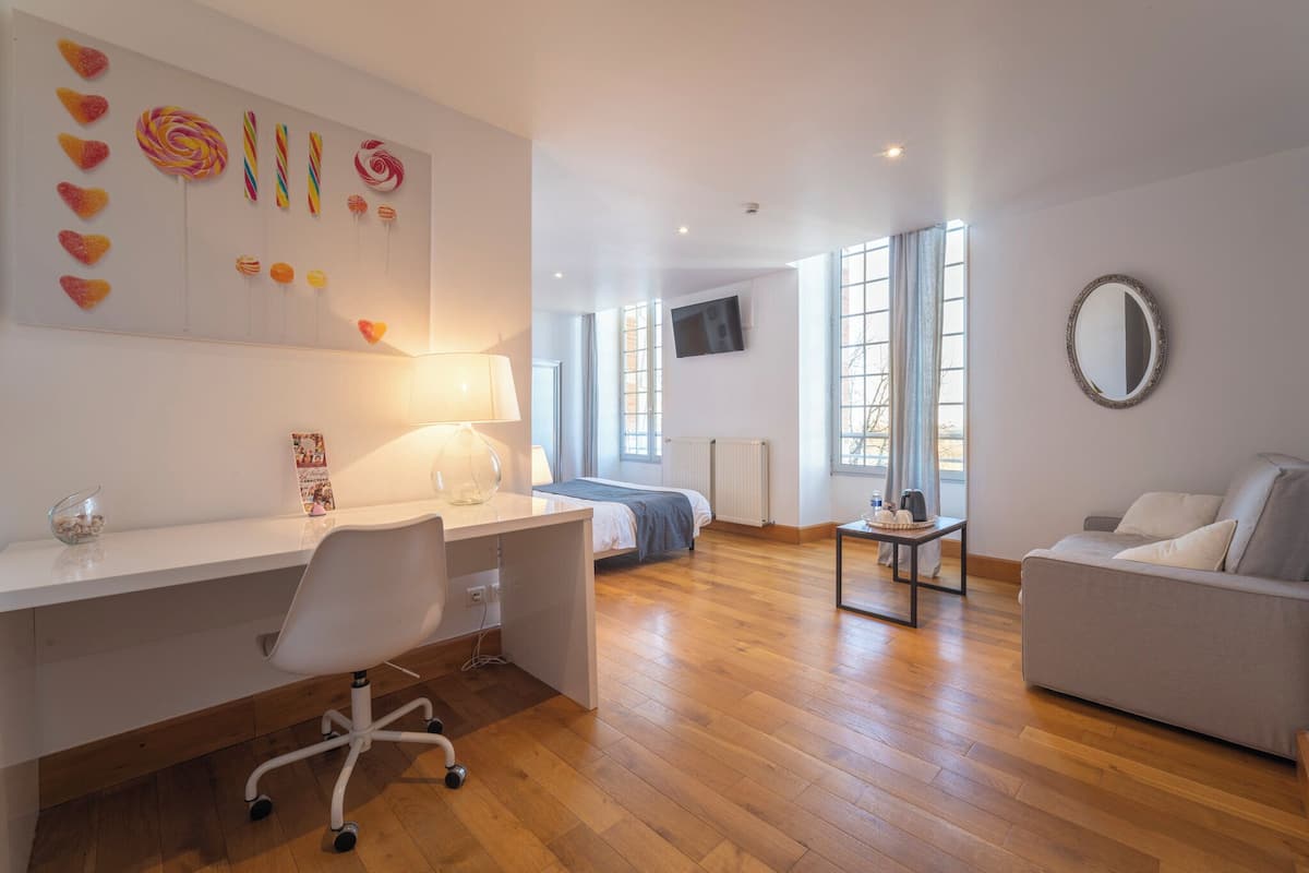 family double room, private bathroom | premium bedding, individually decorated, individually furnished