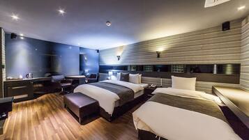 Suite | Donsdekens, bedden met traagschuimmatrassen, geluiddichte muren