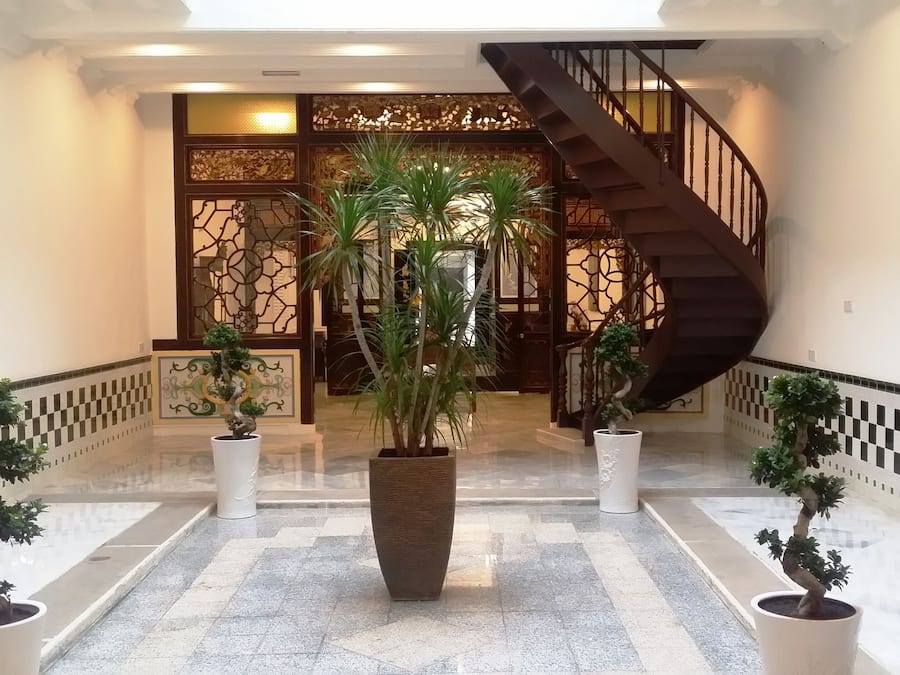 Sitteområde i lobbyen