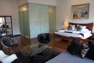 Grand Suite, 1 King Bed | Premium bedding, minibar, in-room safe, individually decorated