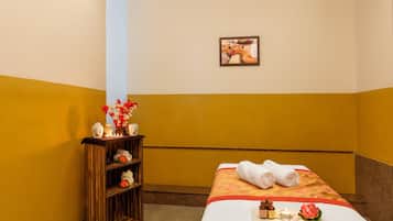 Body treatments, facials, Ayurvedic treatments, manicures and pedicures