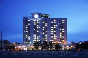 Front of property – evening/night